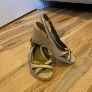 J. Crew Espadrille Platform Wedges, Size 8